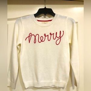Christmas lightweight sweater for girls